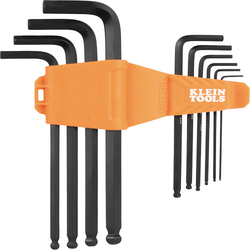 L-Style Long Ball-End Hex Key Set, 10 Pcs., Metric MAS Chibougamau
