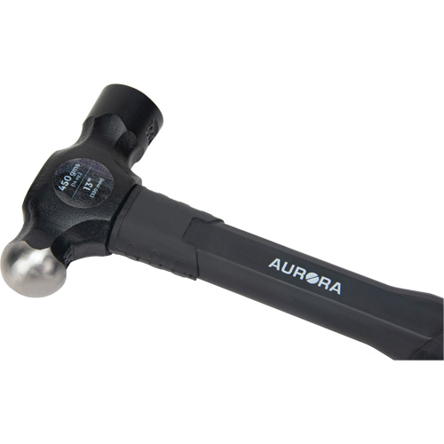 Ball Pein Hammer, 16 oz. Head Weight, Plain Face, Fibreglass Handle MAS Chibougamau