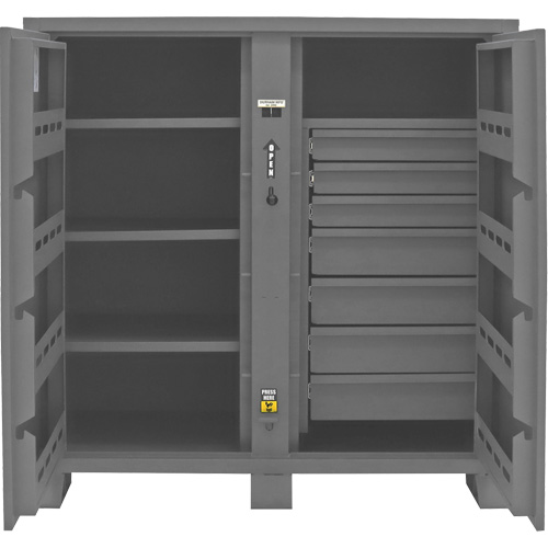 Armoire de rangement pour le chantier, Acier, 59 pi³, Gris MAS Chibougamau