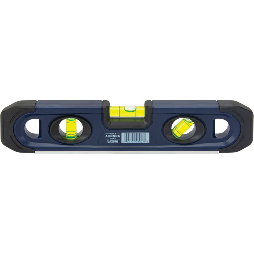 Torpedo Level, 9" L, 3 Vials, Magnetic MAS Chibougamau