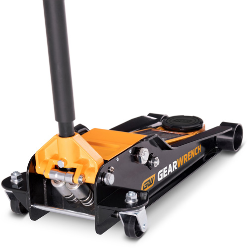 Low Profile Floor Jack, 3.5 Ton(s) Capacity, 3-3/4" Lowered, 21-3/4" Raised, Manual Hydraulic MAS Chibougamau