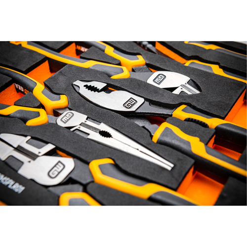 PITBULL Cushion Grip Pliers Set in Foam Storage Tray, 5 Pieces MAS Chibougamau