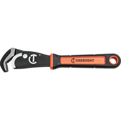 Cl&eacute; bimat&eacute;riau auto-ajustable pour tuyau, Cap des m&acirc;choires 1-1/2", Longueur 12", Fini Oxyde noir, Prise Coussin&eacute;e MAS Chibougamau