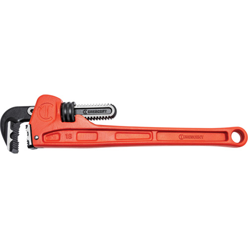 Cl&eacute; &agrave; tuyau &agrave; m&acirc;choires K9, Cap des m&acirc;choires 2-7/8", Longueur 18", Fini Rev&ecirc;tement en poudre, Prise Ergonomique MAS Chibougamau