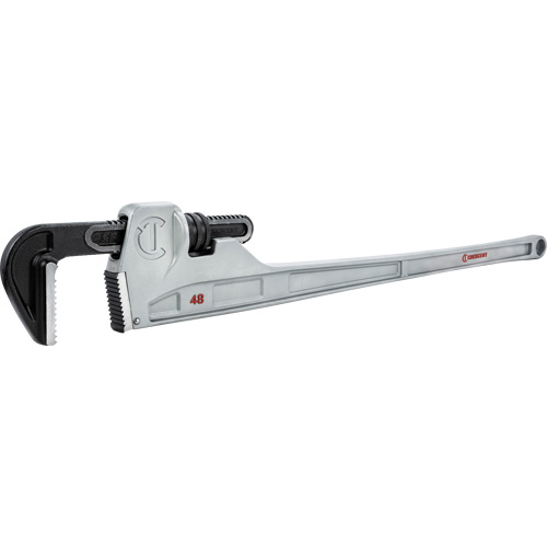 Cl&eacute; &agrave; tuyaux, Cap des m&acirc;choires 6", Longueur 48", Fini Rev&ecirc;tement en poudre, Prise Non-ergonomique MAS Chibougamau