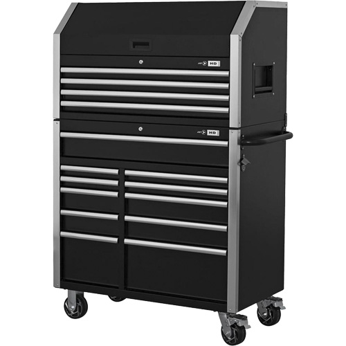 HDCC-4115 HD Series Toolbox Combo, 21-1/2" D x 44-1/5" W x 63-3/10" H, Black MAS Chibougamau
