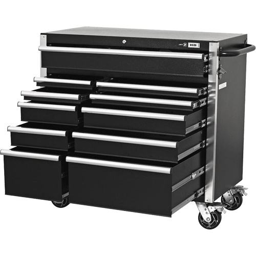 HDCC-4115 HD Series Toolbox Combo, 21-1/2" D x 44-1/5" W x 63-3/10" H, Black MAS Chibougamau