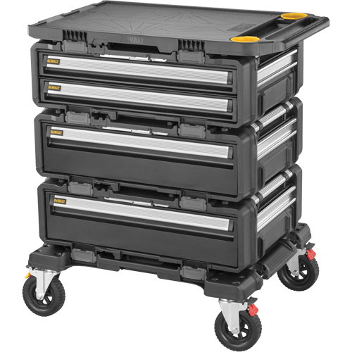 Poste de travail modulaire 5-en-1 TOUGHSYSTEM 2.0 DXL, 34" x 25-4/5" x 39", Noir/Jaune MAS Chibougamau