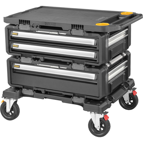 Poste de travail modulaire 4-en-1 TOUGHSYSTEM 2.0 DXL, 34" x 25-4/5" x 30", Noir/Jaune MAS Chibougamau