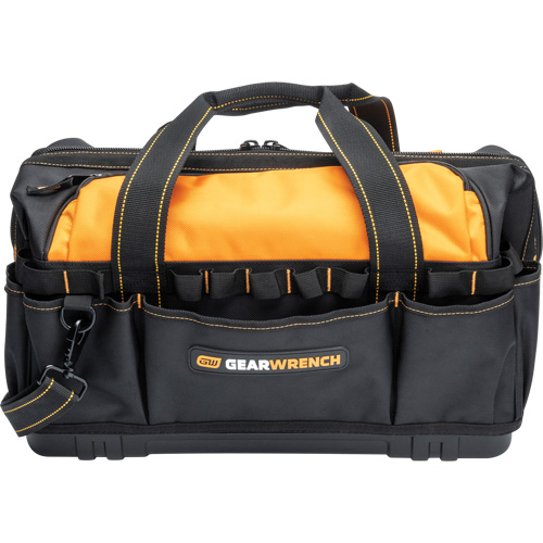 Professional 20" Tool Bag, Nylon, 33 Pockets, Black/Orange MAS Chibougamau