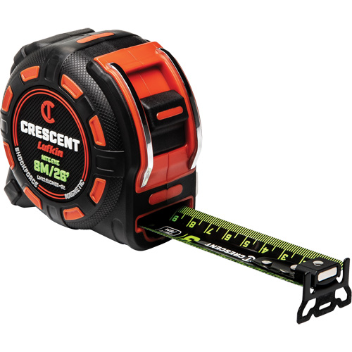 Shockforce NITE EYE Magnetic Tape Measure, 1-1/4" x 25', SAE/Metric Graduations MAS Chibougamau