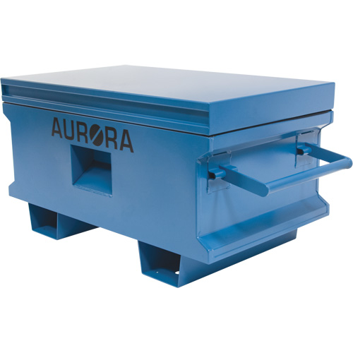 Coffre &agrave; outils de chantier, 33" x 20-3/10" x 18-3/10", Acier, Bleu MAS Chibougamau