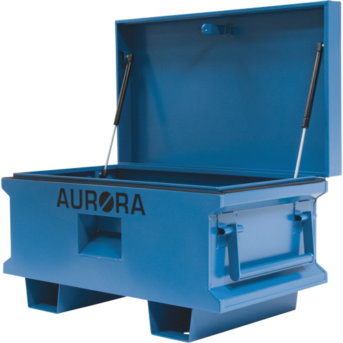 Coffre &agrave; outils de chantier, 33" x 20-3/10" x 18-3/10", Acier, Bleu MAS Chibougamau