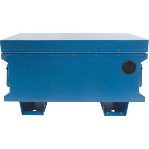 Coffre &agrave; outils de chantier, 33" x 20-3/10" x 18-3/10", Acier, Bleu MAS Chibougamau