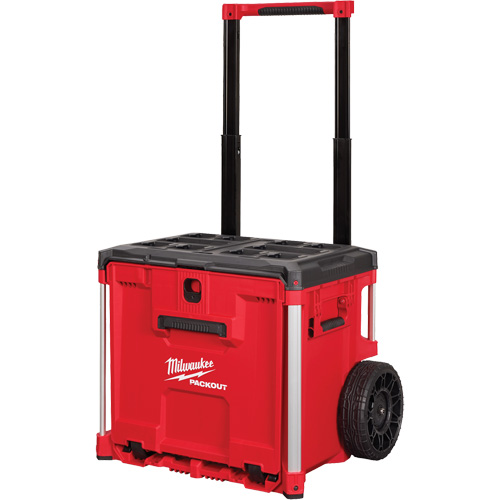 Coffre &agrave; outils roulant avec tiroir PACKOUT, 19" x 24" x 20", Noir/Rouge MAS Chibougamau