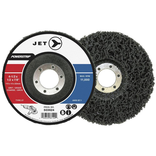 Meule &agrave; centre d&eacute;prim&eacute; pour pr&eacute;paration de surfaces POWERSTRIP XCL, 4-1/2" dia. MAS Chibougamau