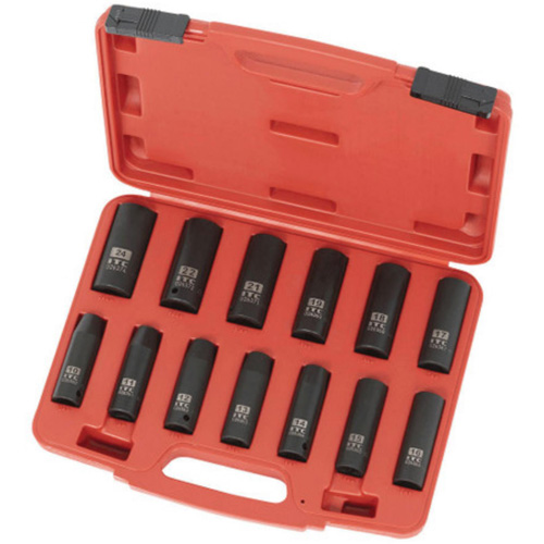 Jeu de douilles m&eacute;triques IPS-1312DM, 13 Mcx, Chocs, Prise de 1/2", Profond MAS Chibougamau