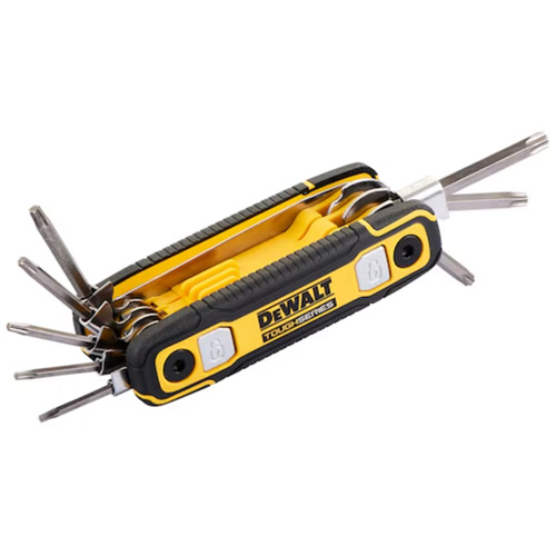 TOUGHSERIES Folding Locking Hex Key, 8 Pcs., Torx&reg; MAS Chibougamau