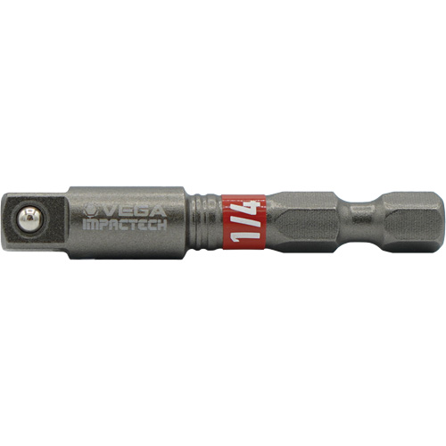 Impactech&reg; Impact Socket Adapter, 1/4" Drive Size, 1/4" Male Size, 2" L MAS Chibougamau