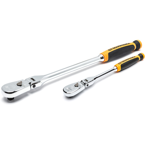 1/4" & 3/8" Drive 90-Tooth Dual Material Teardrop Ratchet Set MAS Chibougamau