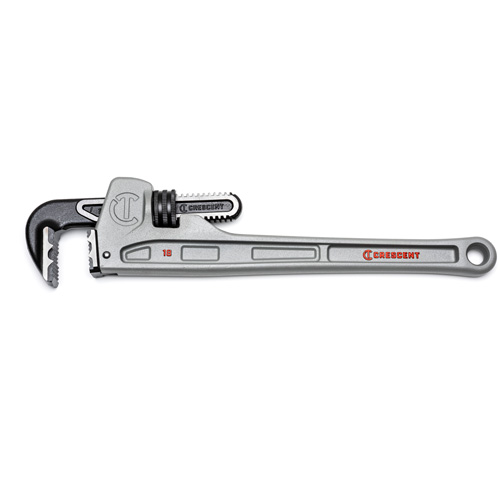 Cl&eacute; &agrave; tuyau &agrave; m&acirc;choires K9, Cap des m&acirc;choires 2-7/8", Longueur 18", Fini Rev&ecirc;tement en poudre, Prise Ergonomique MAS Chibougamau