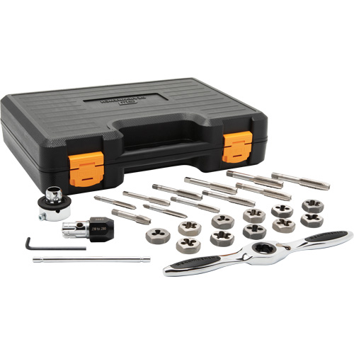 SAE Ratcheting Tap & Die Set, 27 Pieces MAS Chibougamau