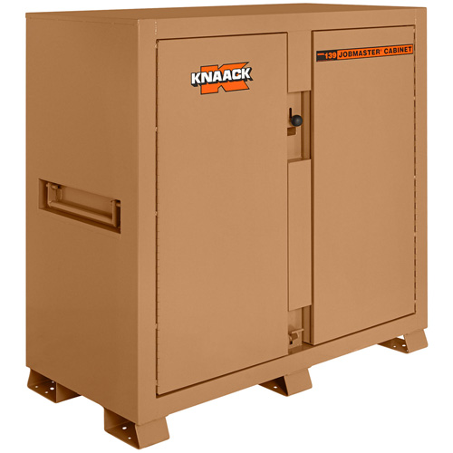 Model 139 Jobsite Cabinet with Padlock, Steel, 59.4 Cubic Feet, Tan MAS Chibougamau