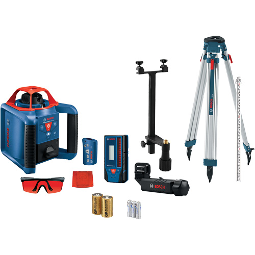 Self-Leveling Horizontal/Vertical Rotary Laser Kit, 670 Nm MAS Chibougamau