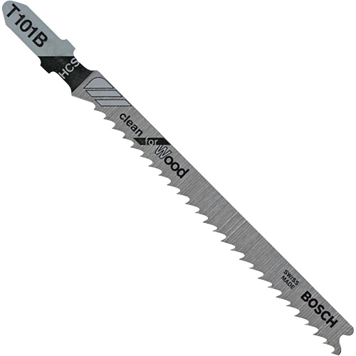 Jigsaw Blade, Carbon Steel, T-Shank, 4" L, 10 TPI MAS Chibougamau