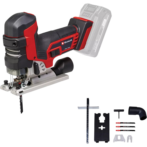 Scie sauteuse professionnelle &agrave; vitesse variable avec poign&eacute;e champignon sans fil (outil seulement), 18 V, Lithium-ion, 0-3500 coups/min, 1-1/32" Longueur de la course MAS Chibougamau
