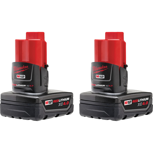 Batteries M12 REDLITHIUM XC 4.0, Lithium-ion, 12 V, 4 Ah MAS Chibougamau