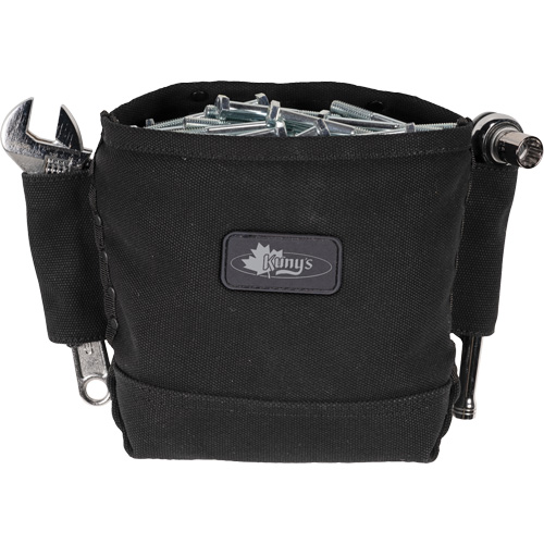 Phantom Collection Nut & Bolt Bag with 2 Sleeves, Canvas, 3 Pockets, Black MAS Chibougamau