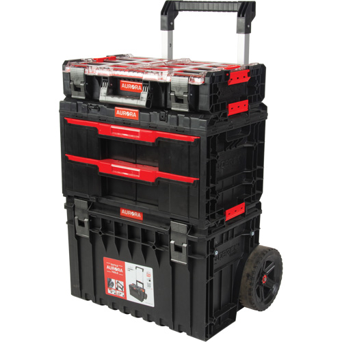 3-Piece Arx&reg; Rolling Toolbox Base Set, 25-1/5" x 19" x 42-2/5", Black MAS Chibougamau