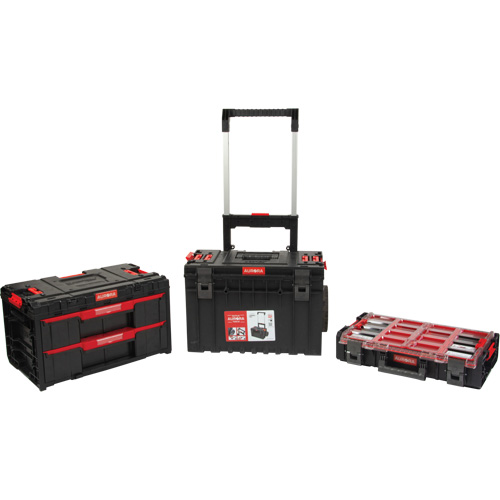 3-Piece Arx&reg; Rolling Toolbox Base Set, 25-1/5" x 19" x 42-2/5", Black MAS Chibougamau