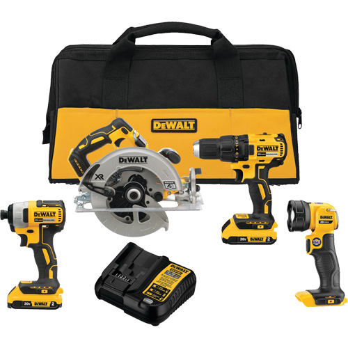 Ensemble quatre outils sans fil et sans balai MAX* (2.0Ah), 20 V MAS Chibougamau
