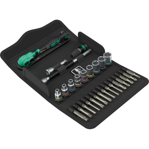 SA 14 Zyklop Comfort Ratchet Set with Reversing Lever, 28 Pcs, 1/4" Drive Size MAS Chibougamau