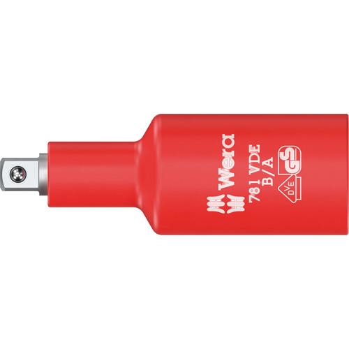 B/A VDE Insulated Connector, 3/8" Drive, 1/4" Socket, 2.59" L, Ball MAS Chibougamau