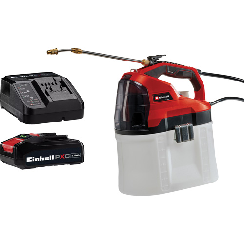 Pulv&eacute;risateur de produits chimiques sans fil 18V avec batterie 2,5 Ah et ensemble de d&eacute;part de chargeur, 253,6 oz (7,5 L) MAS Chibougamau