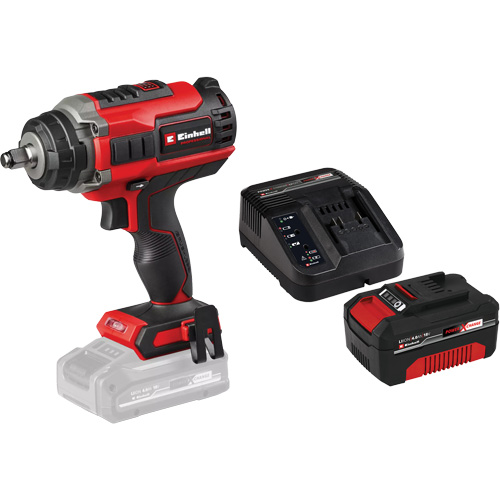 Cl&eacute; &agrave; chocs professionnelle sans fil avec batterie 4 Ah PXC et ensemble de d&eacute;part de chargeur, 18 V, Mandrin 1/2" MAS Chibougamau