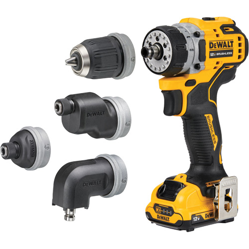 Ensemble perceuse/visseuse sans fil et sans balai XTREME 5-en-1, Lithium-ion, 12 V, Mandrin 3/8" MAS Chibougamau