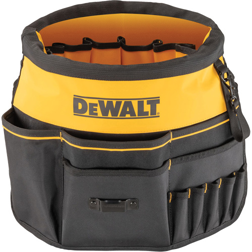 Organisateur pour seau &agrave; outils, 19-3/4" lo x 2" la x 19-5/8" h, Noir/Jaune MAS Chibougamau