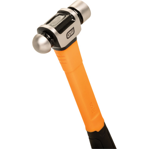Ball Pein Hammer, 8 oz. Head Weight, Plain/Polished Face, Fibreglass Handle MAS Chibougamau