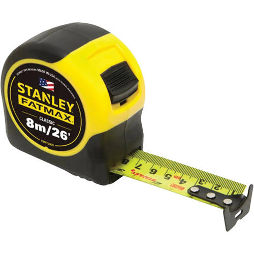 FATMAX&reg; Tape Measure, 1-1/4" x 26'/8 m, Imperial & Metric Graduations MAS Chibougamau
