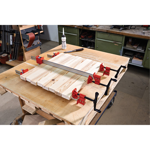 Heavy-Duty I-Beam Steel Bar Clamp, 48" (1219.2 mm) Capacity, 2" (50.8 mm) Throat Depth MAS Chibougamau