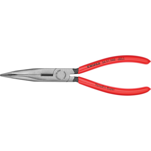 Pince &agrave; bec long coud&eacute; 40° avec coupe-fil, 8" lo MAS Chibougamau