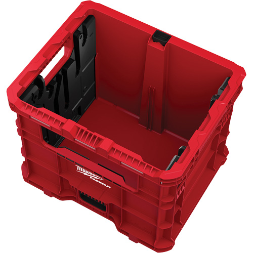 PACKOUT Wire Pulling XL Crate, 15-3/4" x 18-5/8" x 15", Black/Red MAS Chibougamau