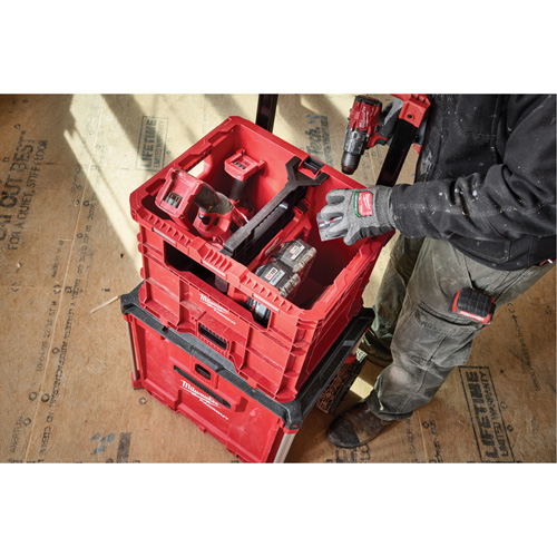 PACKOUT XL Crate, 15-3/4" x 18-5/8" x 15", Black/Red MAS Chibougamau