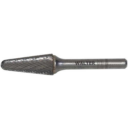 Hard Alloy Cone Carbide Burr, 1/2" Dia., 1/4" Shank, 1-1/8" Depth of Cut MAS Chibougamau