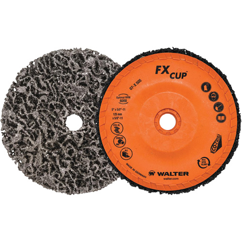 Brosse-boisseau FX, 4-1/2" dia., Oxyde d'aluminium MAS Chibougamau