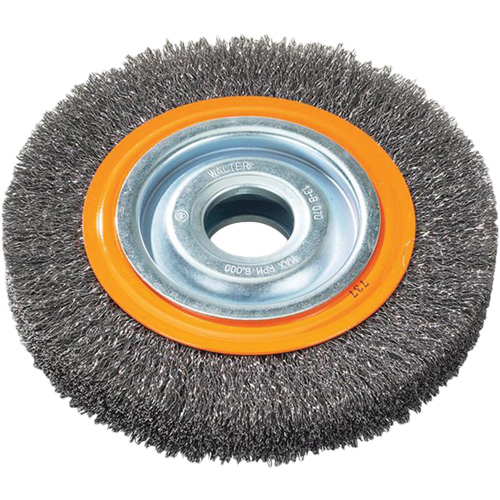 Brosse rotative, 7" dia., Fils 0,118", Arbre 1-1/4" MAS Chibougamau